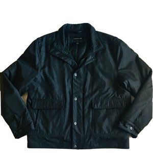 Structure Men's Jacket Field Button-Front‎ Black Jacket Size XL